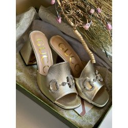 Gucci Double G Leather Sandals for Ladies