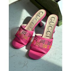 Gucci Mid Heel Slide Sandals