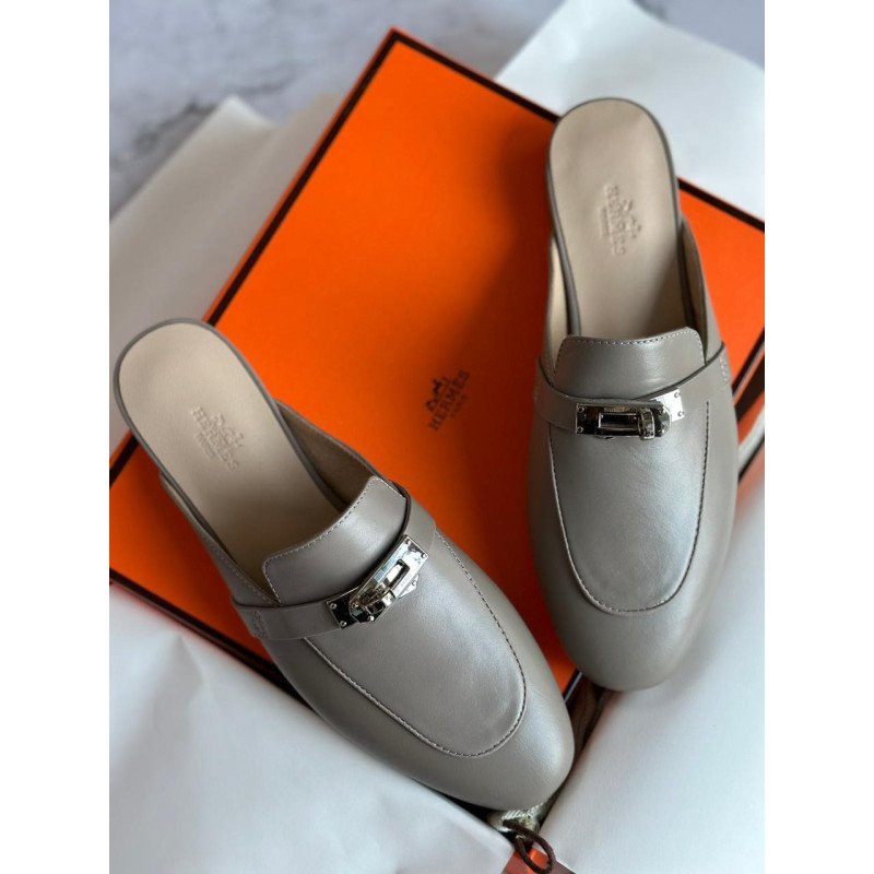 Hermes Calfskin Mule Shoes for Ladies