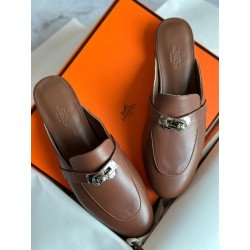 Hermes Calfskin Mule Shoes for Ladies