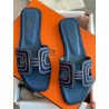 Hermes Canvas Oran Sandals