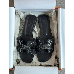 Hermes Canvas Oran Sandals