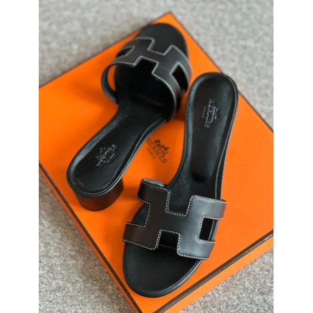 Hermes Leather Oran Sandal Ladies