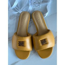 Loewe Anagram Padded Leather Sandals