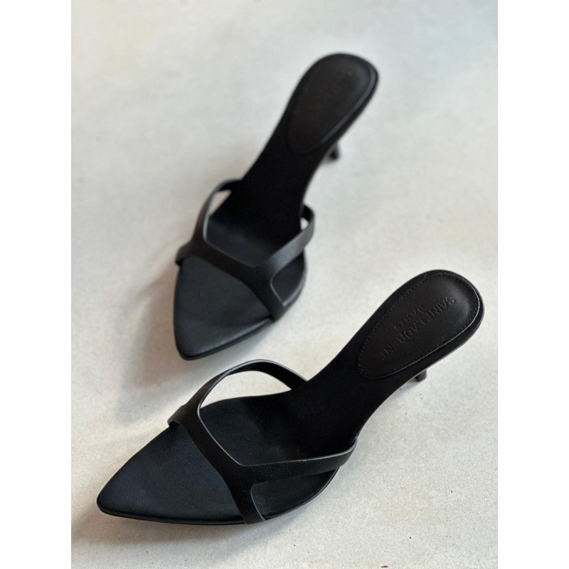 Saint Laurent Carla Leather Mules